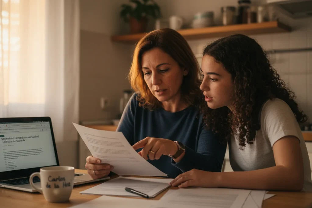 mãe e filha portuguesa a analisar novas regras dos exames nacionais 2026