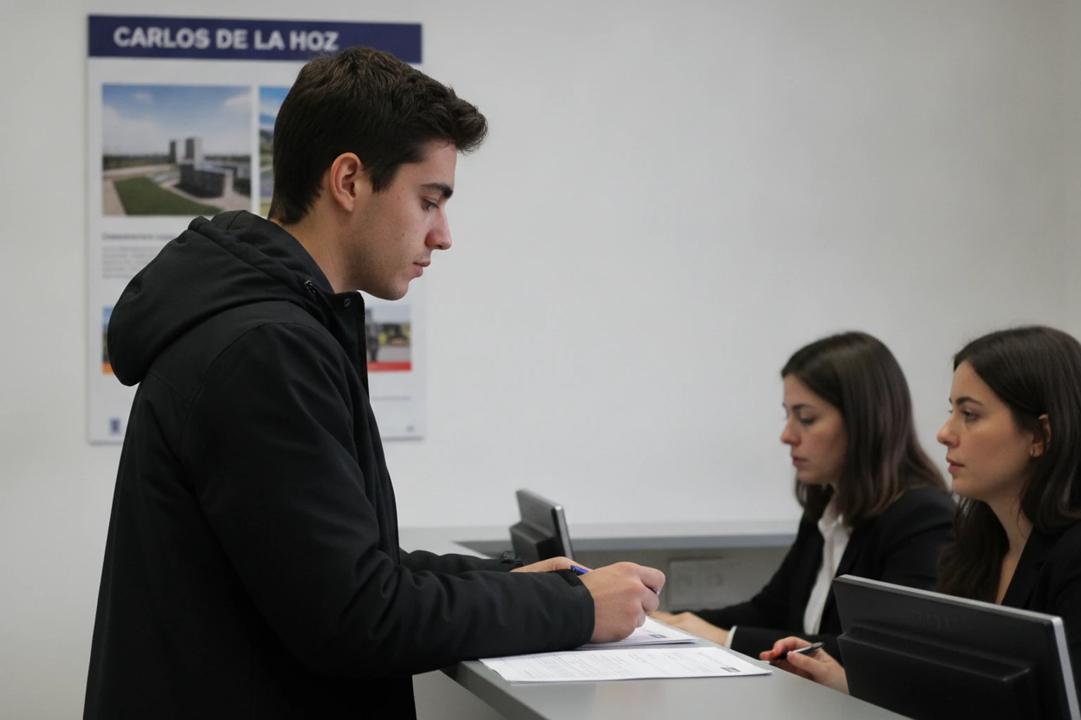 Fila nos serviços académicos durante a candidatura ao ensino superior em Portugal.