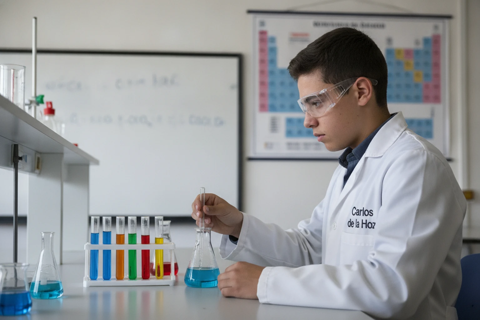 Laboratório de química para o exame de Física e Química A