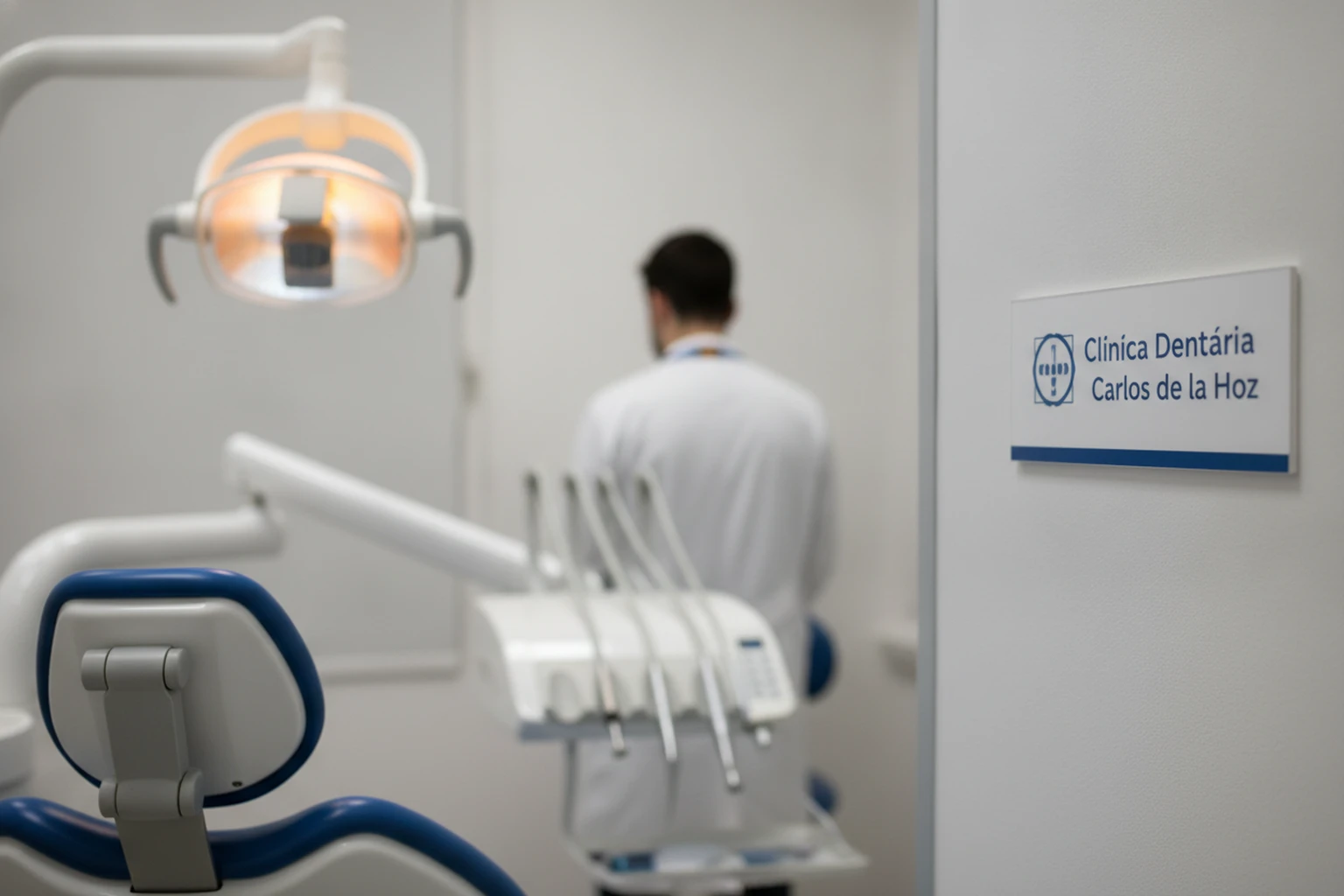 Gabinete de consulta dentária universitária, espaço onde estuda quem alcança a média de Medicina Dentária.