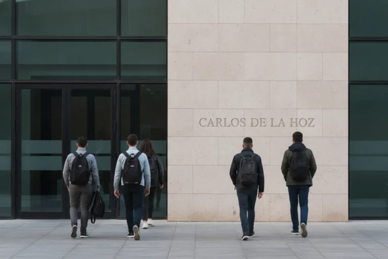 Entrada de uma faculdade de Medicina Dentária, contexto da média de candidatura ao curso em Portugal.