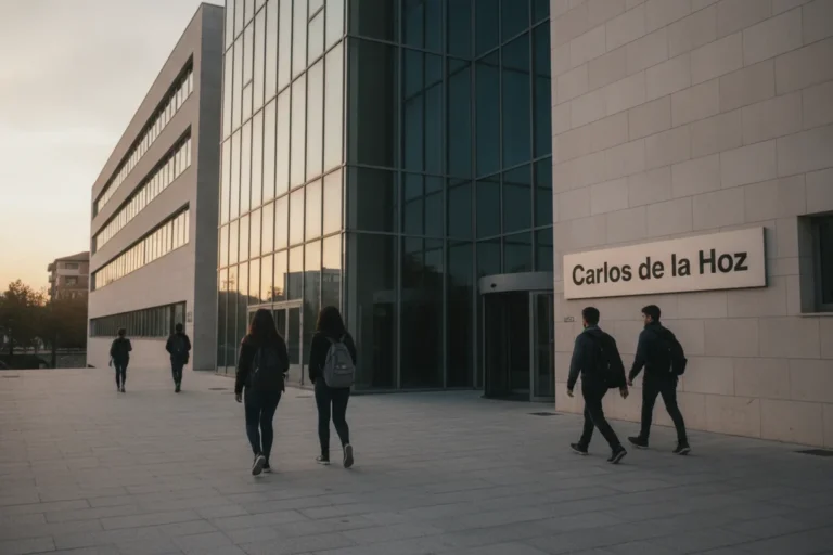Exterior de uma Faculdade de Psicologia, contexto da média de candidatura ao curso em Portugal.