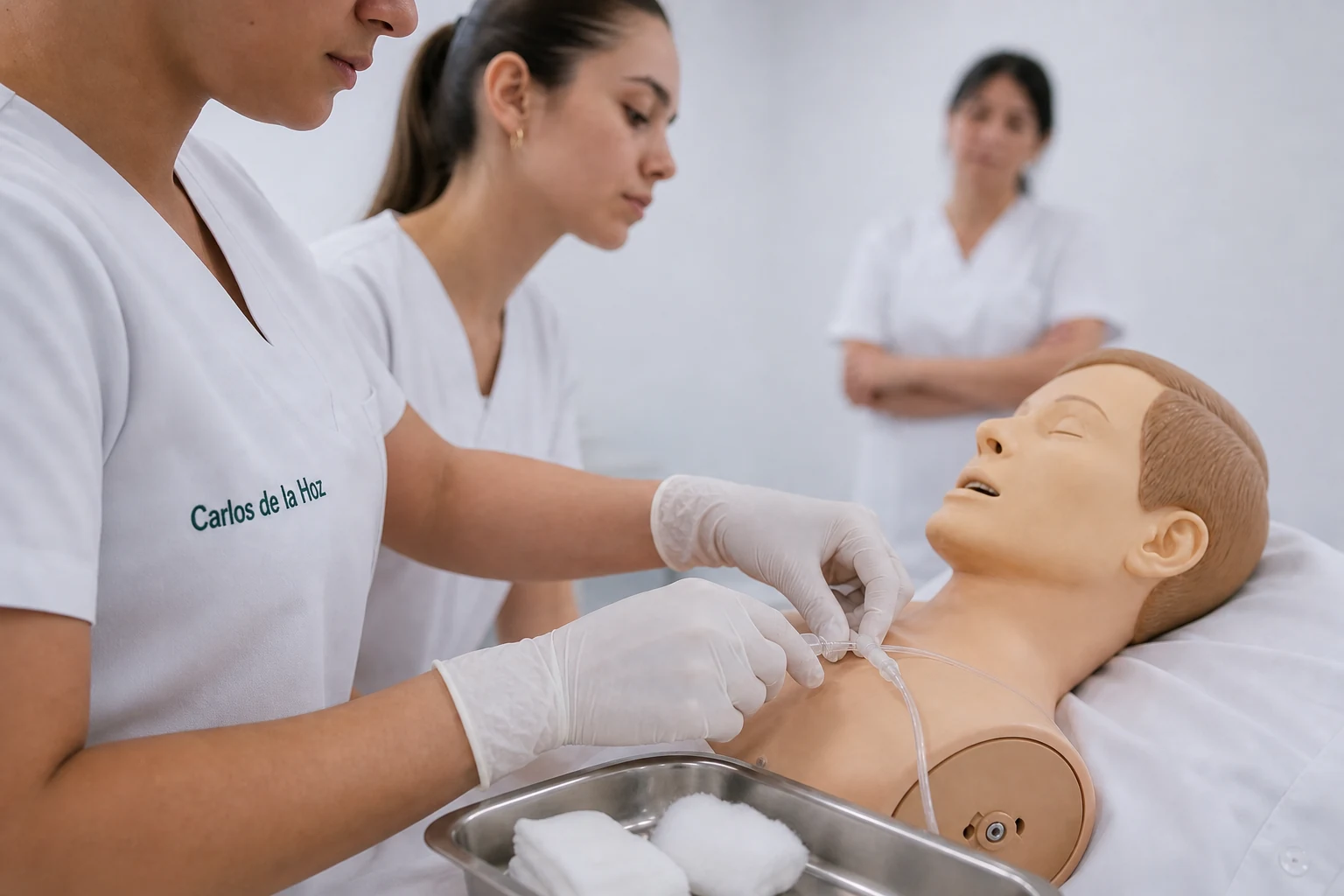 Prácticas en sala de simulación del grado de Enfermería en una universidad valenciana