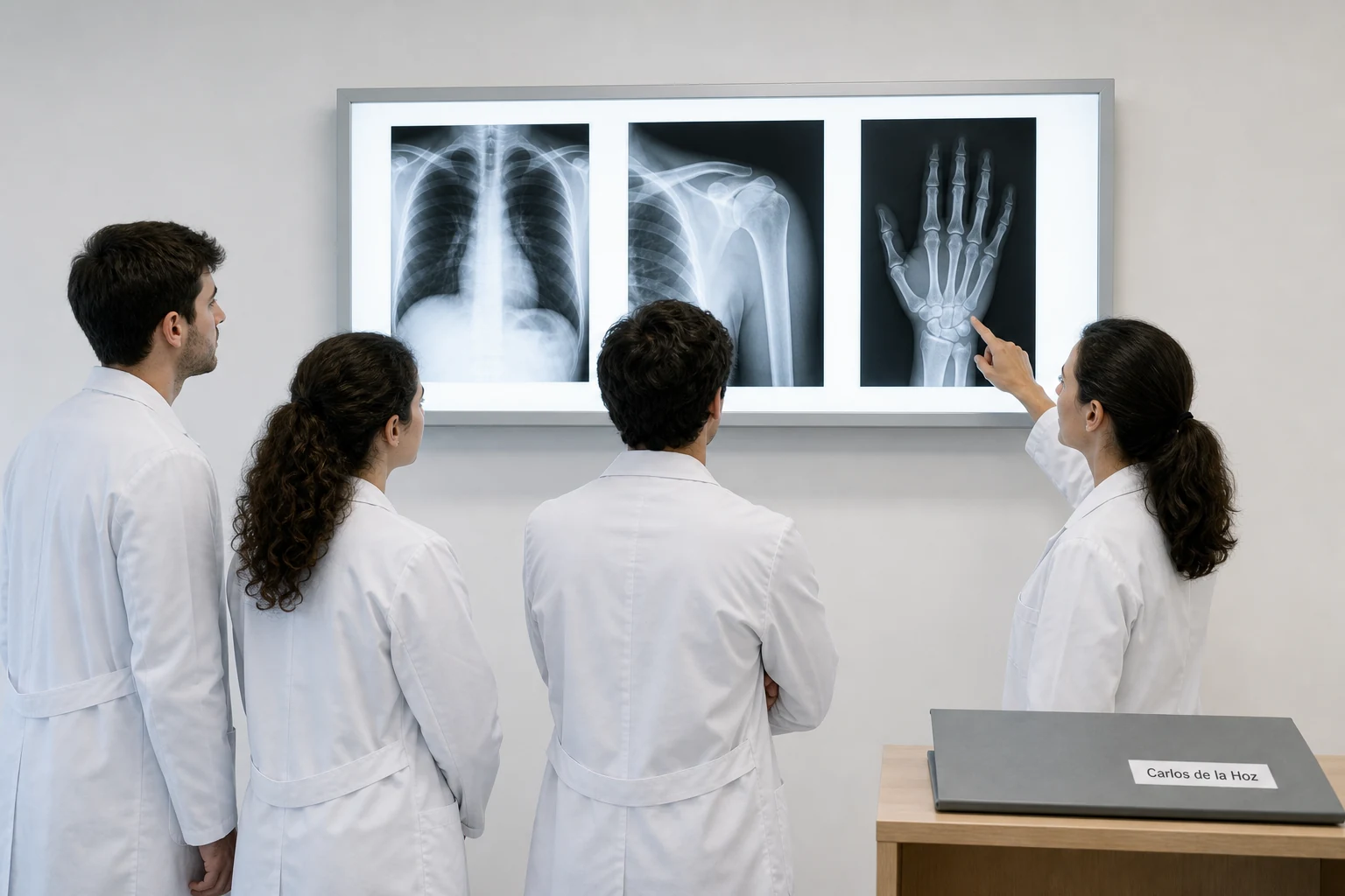 Estudiantes de Medicina atienden una sesión de docencia clínica en una facultad andaluza