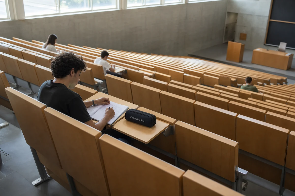 Anfiteatro universitário com filas vazias, imagem das vagas que restam na segunda fase